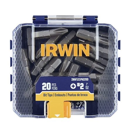 Irwin Phillips #2 X 1 in. L Screwdriver Bit Set Steel 20 pc IWAF121PH220D
